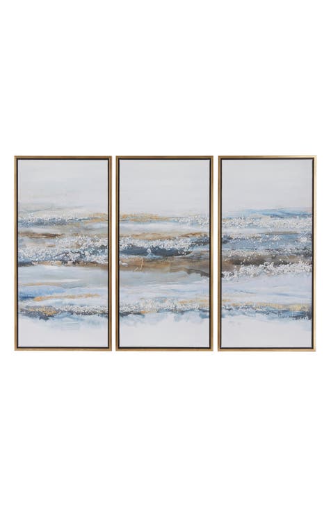 Set of 3 Canvas Framed Wall Art