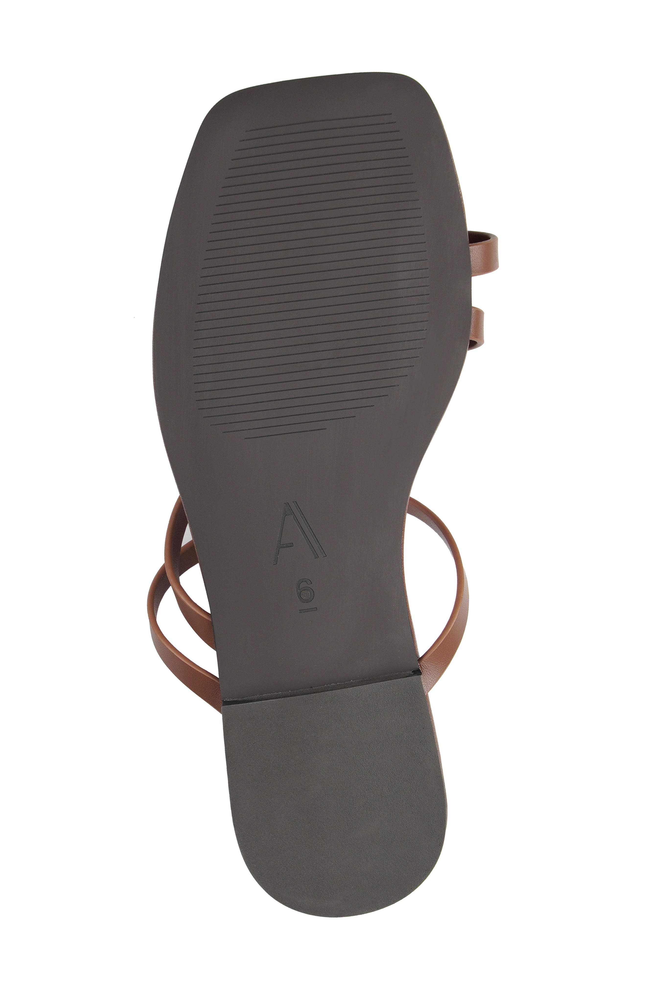 Sioban Leather Sandal, Alternate, color, COGNAC LEATHER