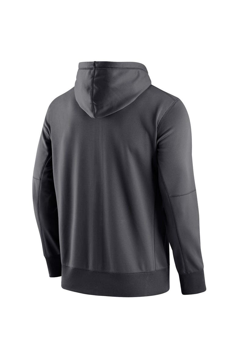 Men's Jordan Brand Anthracite Florida Gators Logo Performance Full-Zip Hoodie, Alternate, color, Anthracite