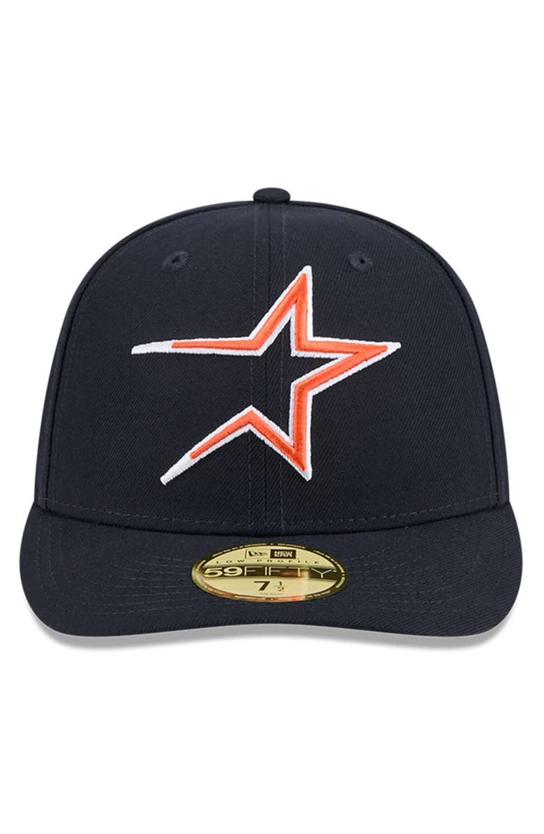 New Era Men's New Era Navy Houston Astros Baseball Hall of Fame 59FIFTY Low Profile Fitted Hat, Alternate, color, 