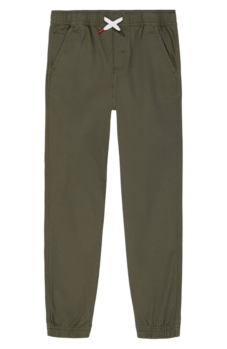 Tommy Hilfiger Kids' Clark Stretch Cotton Joggers, Main, color, Dusty Olive