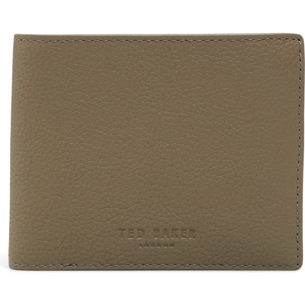 TED BAKER TED BAKER LONDON BROCKWELL PEBBLED LEATHER BIFOLD WALLET