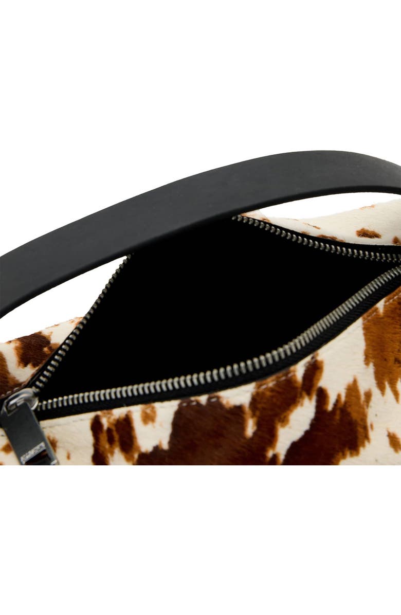 AllSaints Vega Grab Genuine Calf Hair Crossbody Bag, Alternate, color, Cow Print