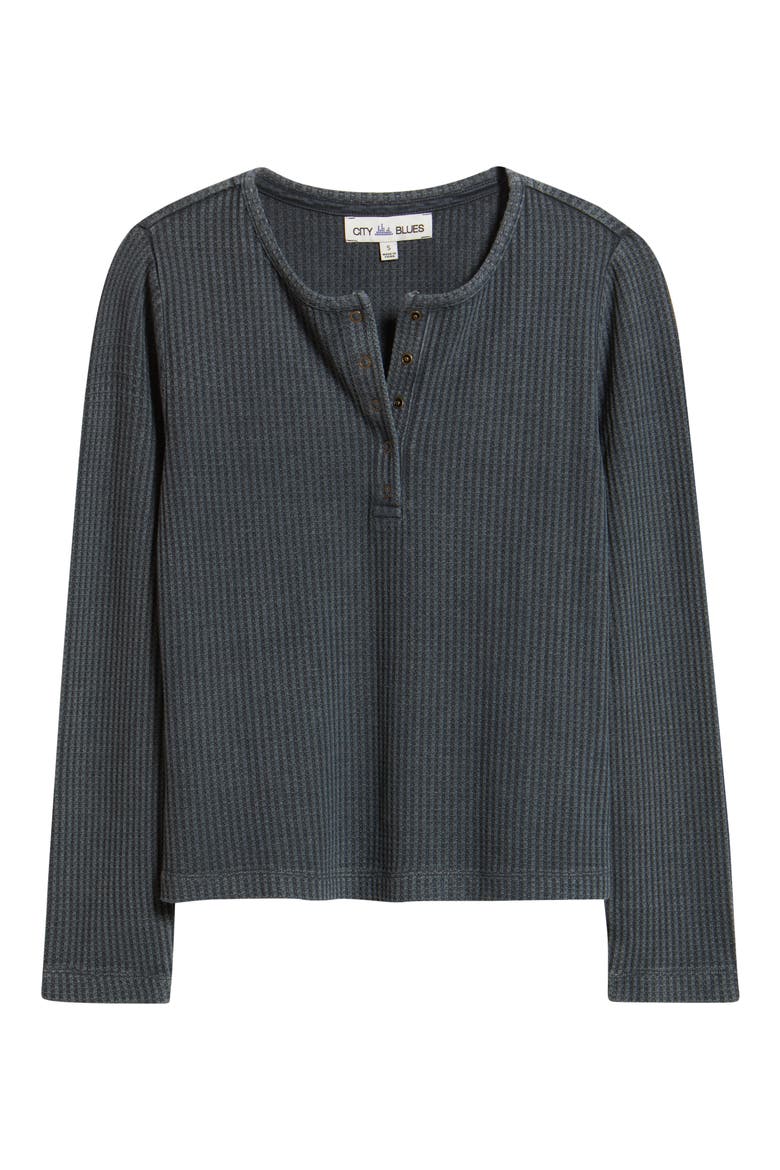 Thermal Knit Henley, Alternate, color, CHARCOAL