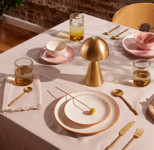 Meso Goods Sofia Ombre Effect Glass In Clear & Amber