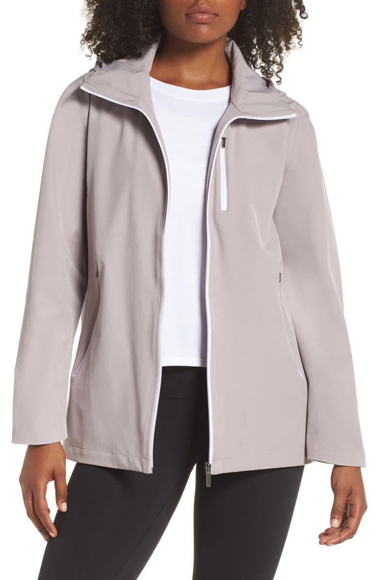 Zella Right as Rain Water Resistant Jacket, Main, color, 