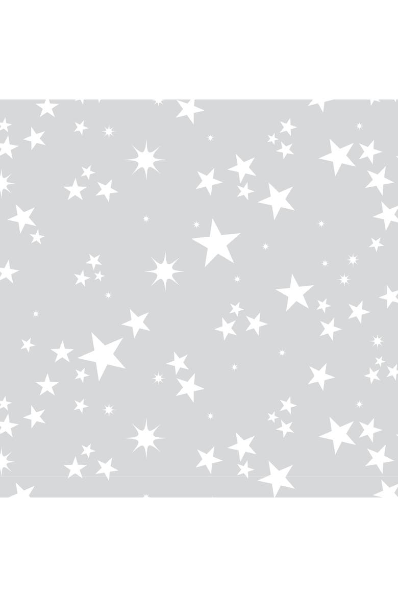 Milky Way Stars 100% Cotton Baby Fitted Crib Sheet, Alternate, color, Gray
