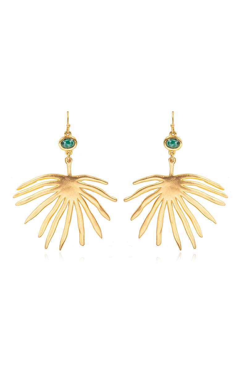 Sequin Marina Drop Earrings, Main, color, Green