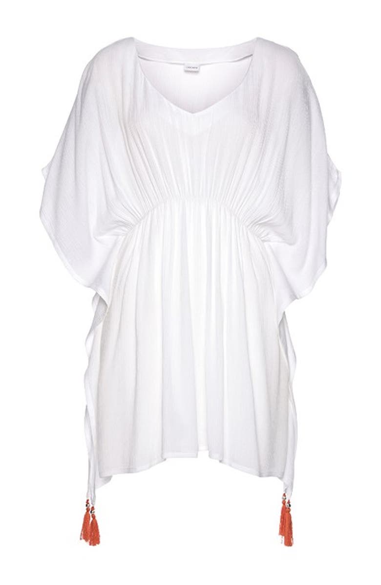 LASCANA Women's Tassel Detail V-Neck Cover Up Size 0/2, Alternate, color,