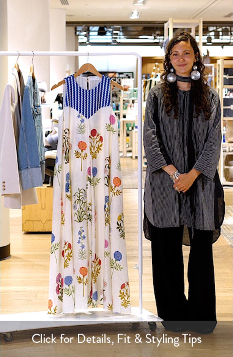 The Eleanor Sleeveless Linen Maxi Dress, sales video thumbnail
