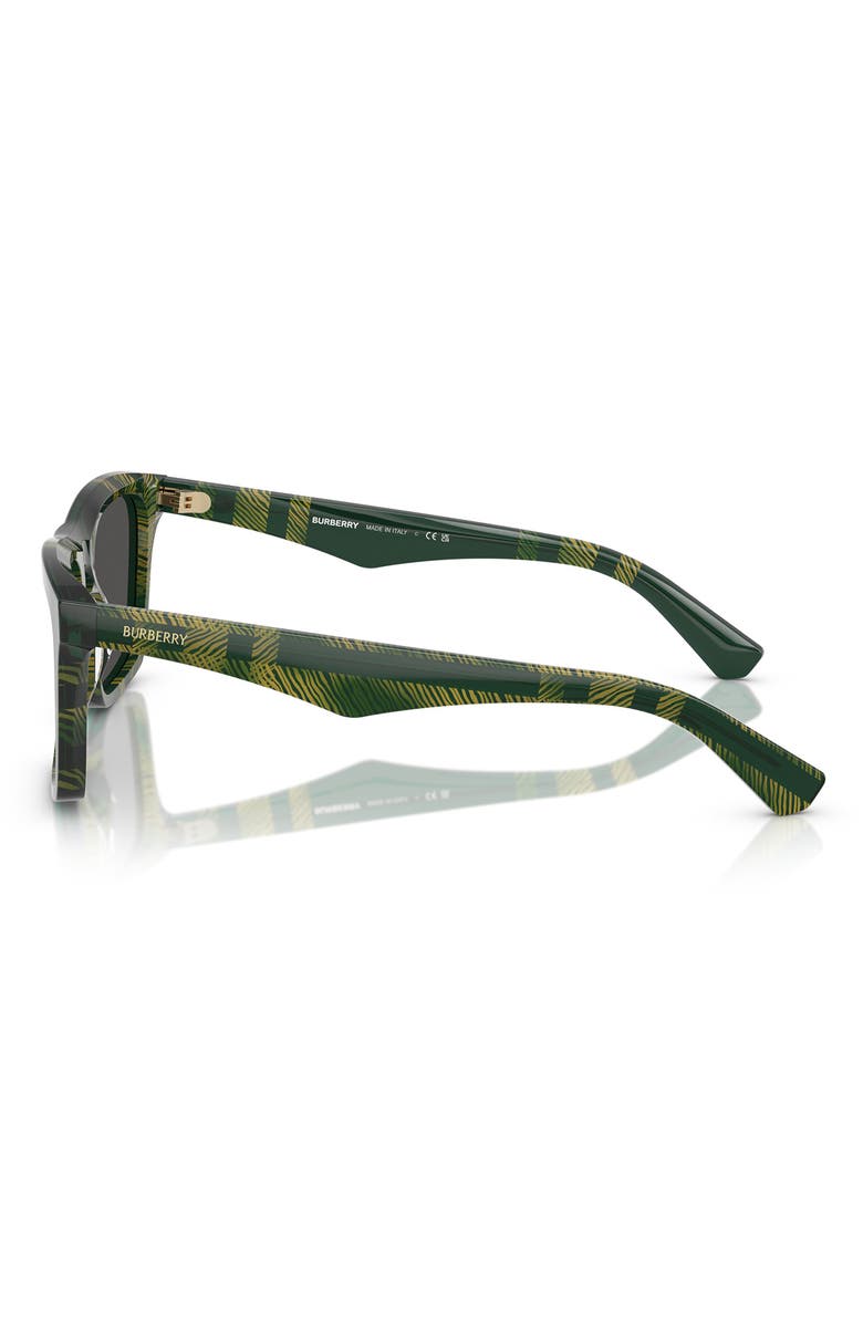 Burberry 57mm Square Sunglasses, Alternate, color, Green