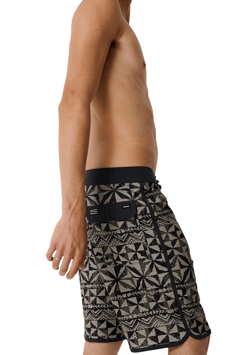 Mirage Big Tapa Board Shorts, Alternate, color, MILITARY GREEN