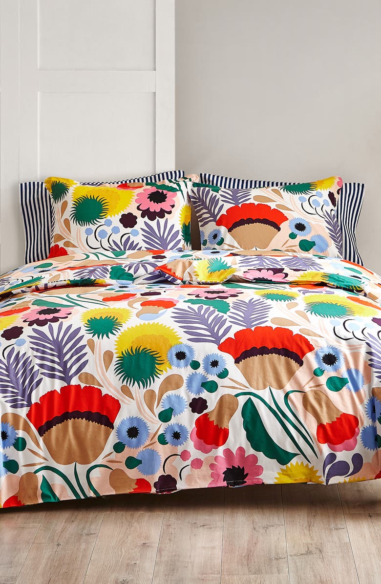 Marimekko Ojakellukka Duvet Cover & Sham Set, Main, color,