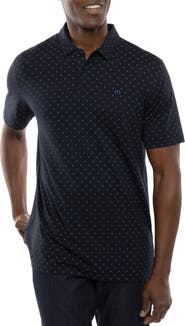 TravisMathew Cape Verde Geo Print Stretch Polo