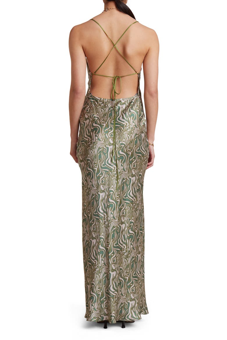 Alanis Swirl Silk Maxi Dress, Alternate, color, PRINT