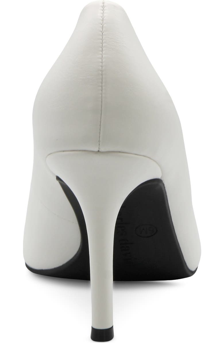 Charles David Geno Pointed Toe Pump, Alternate, color, White