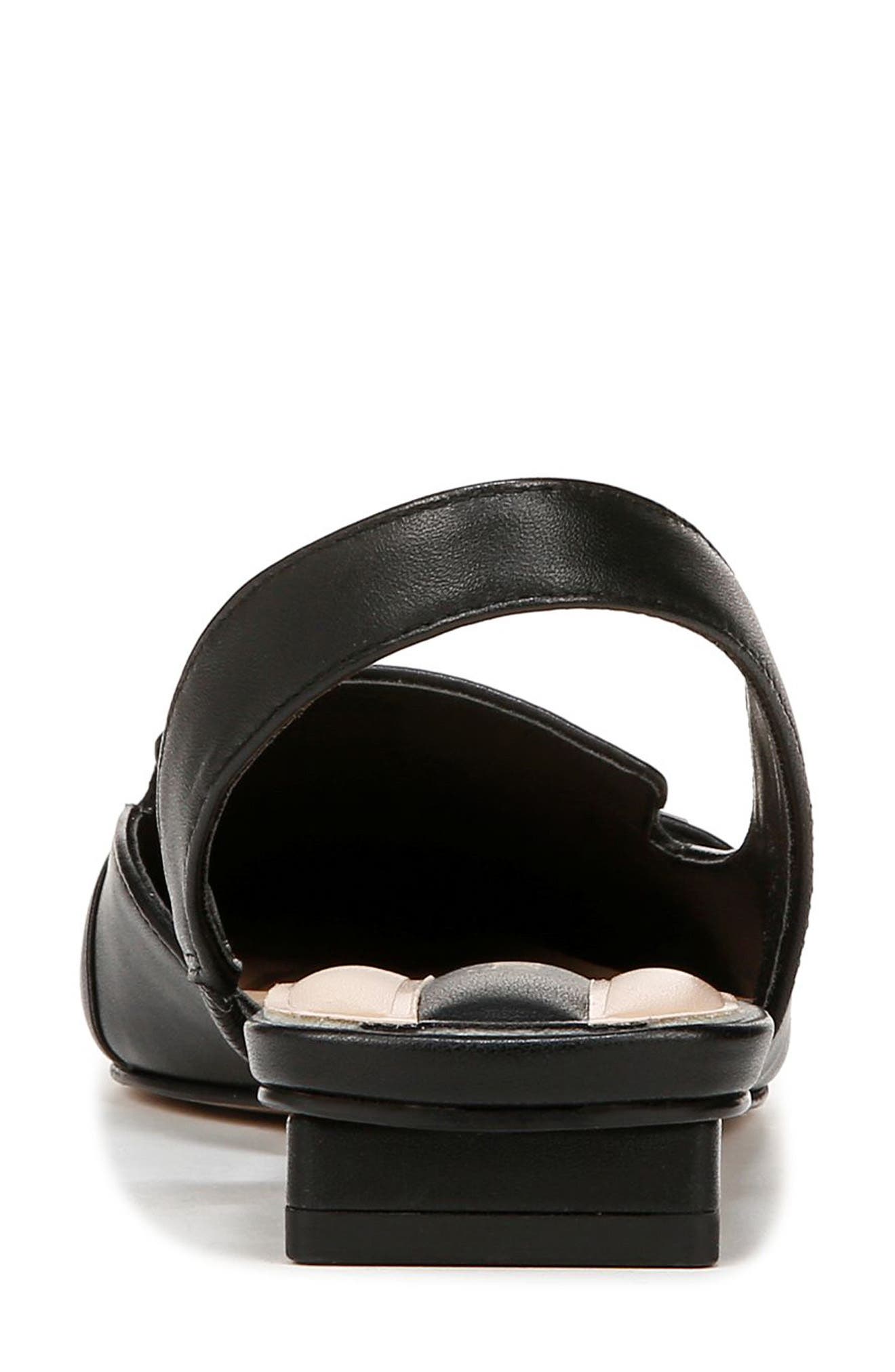 Franco Sarto Teagan Slingback Half d'Orsay Flat, Alternate, color, Black