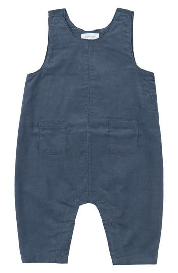 Angel Dear Cord Navy Romper In Blue