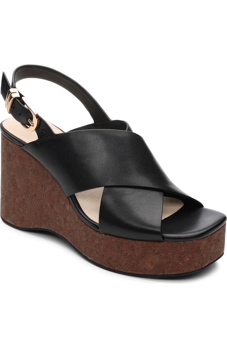 Sanctuary Nouveau Platform Wedge Sandal, Main, color, Black
