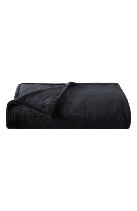 Solid Fleece Throw Blanket