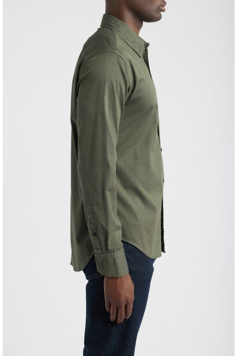 Tomlin Dobby Stretch Shirt, Alternate, color, DKGRN