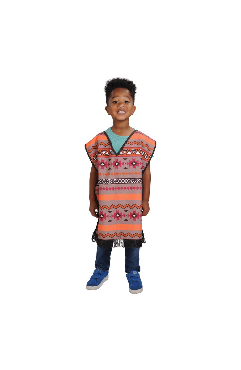 Kaplan Early Learning Company Festive Multiethnic Mexican Poncho Boy Garment, Alternate, color, Multicolored