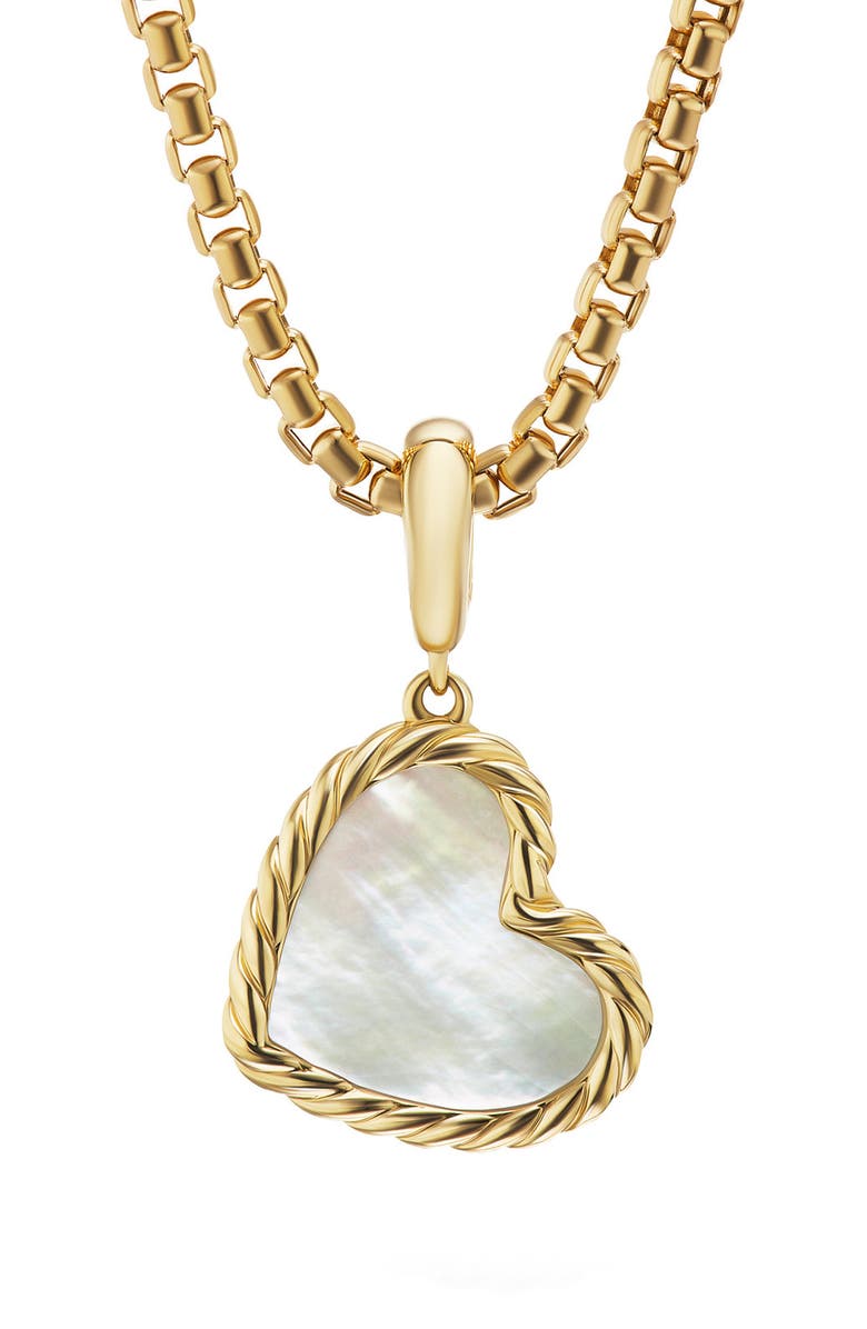David Yurman Cable Elements Heart Pendant, Main, color, 