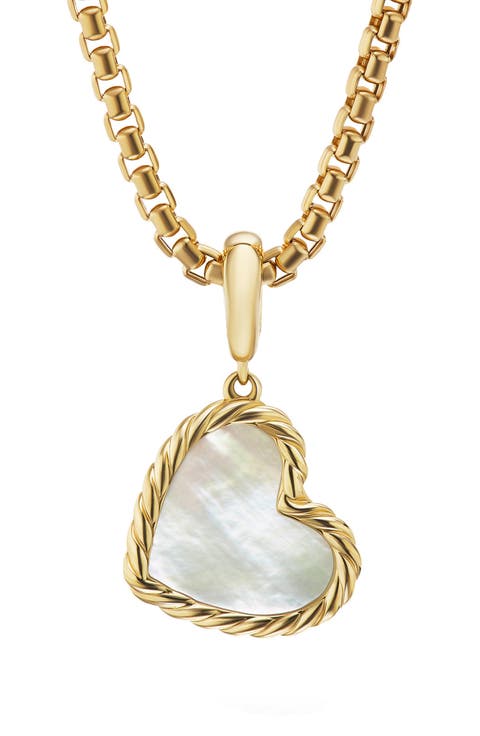 Cable Elements Heart Pendant