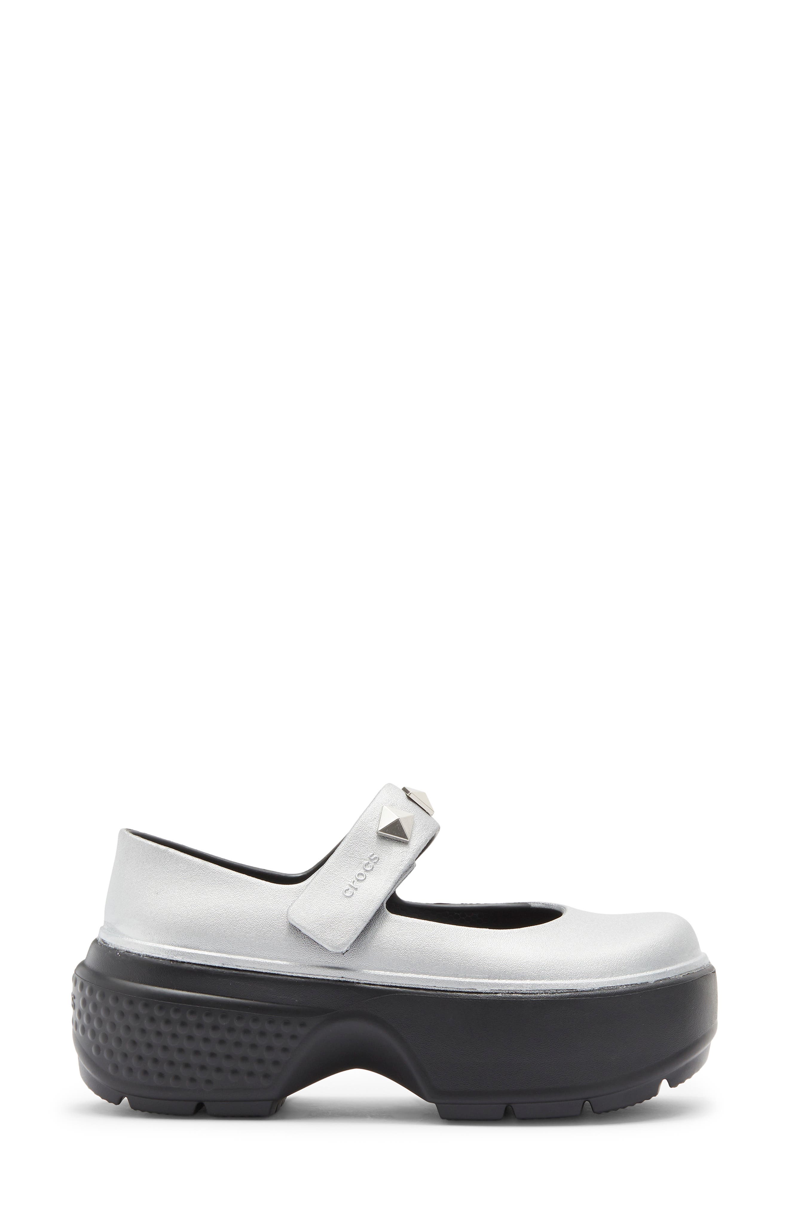 Stomp Platform Mary Jane, Alternate, color, SILVER