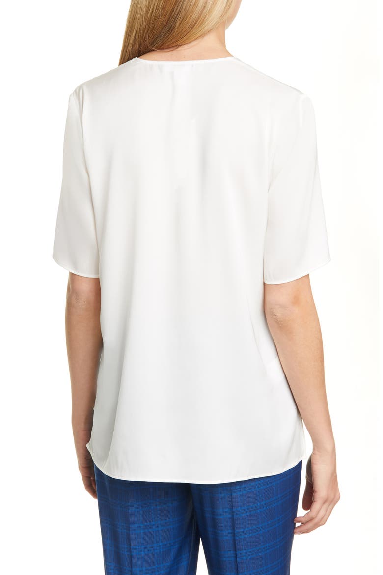 Ivala 2 Stretch Silk Top, Alternate, color, VANILLA LIGHT