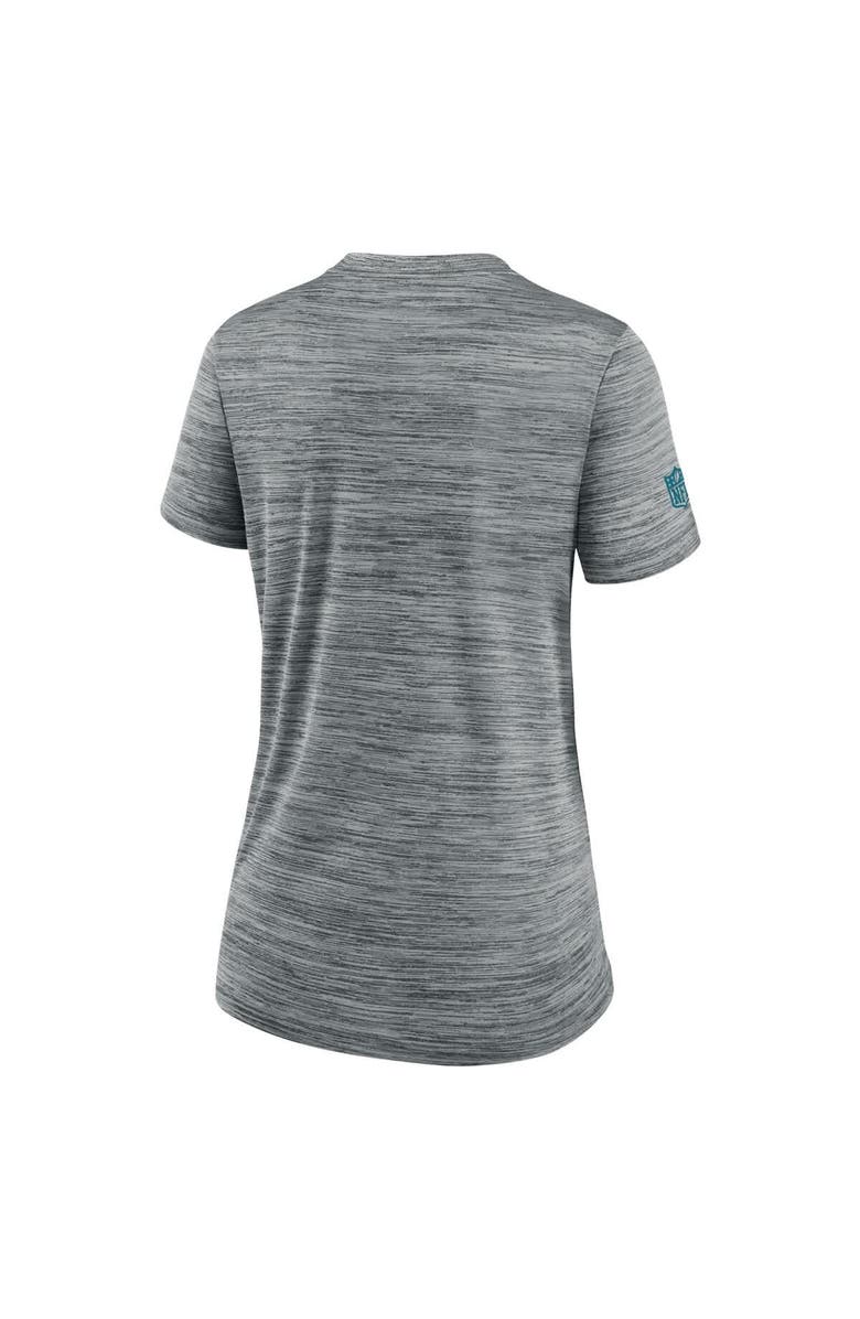 Nike Women's Nike Gray Jacksonville Jaguars Sideline Velocity Dri-FIT T-Shirt, Alternate, color, Gray