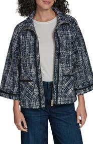 KARL LAGERFELD Tweed Capelet