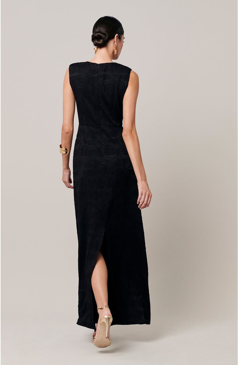 SAVEL Gisella Maxi Dress, Alternate, color, Black Palms