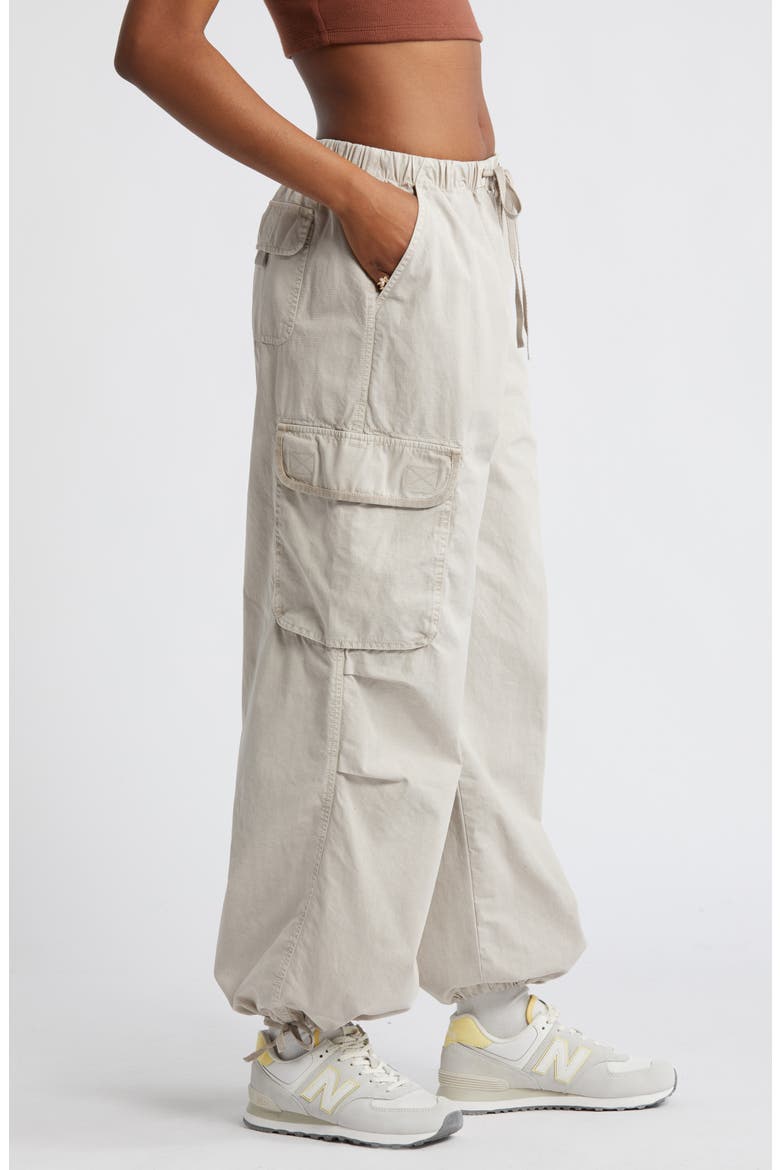 Parachute Cotton Cargo Pants, Alternate, color, BEIGE PUMICE