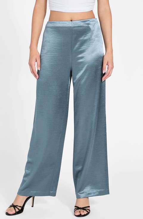 Julie High Waist Satin Pants