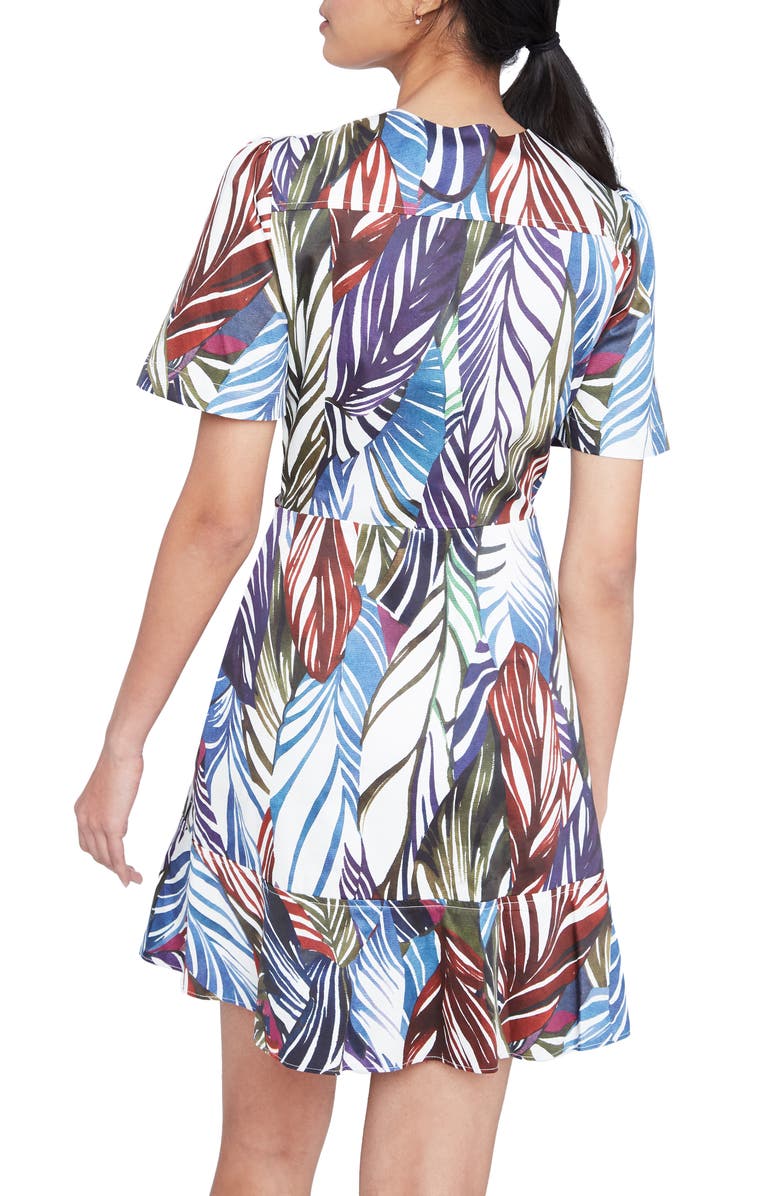 Parker Sheila Feather Print Cotton Shirtdress, Alternate, color, 
