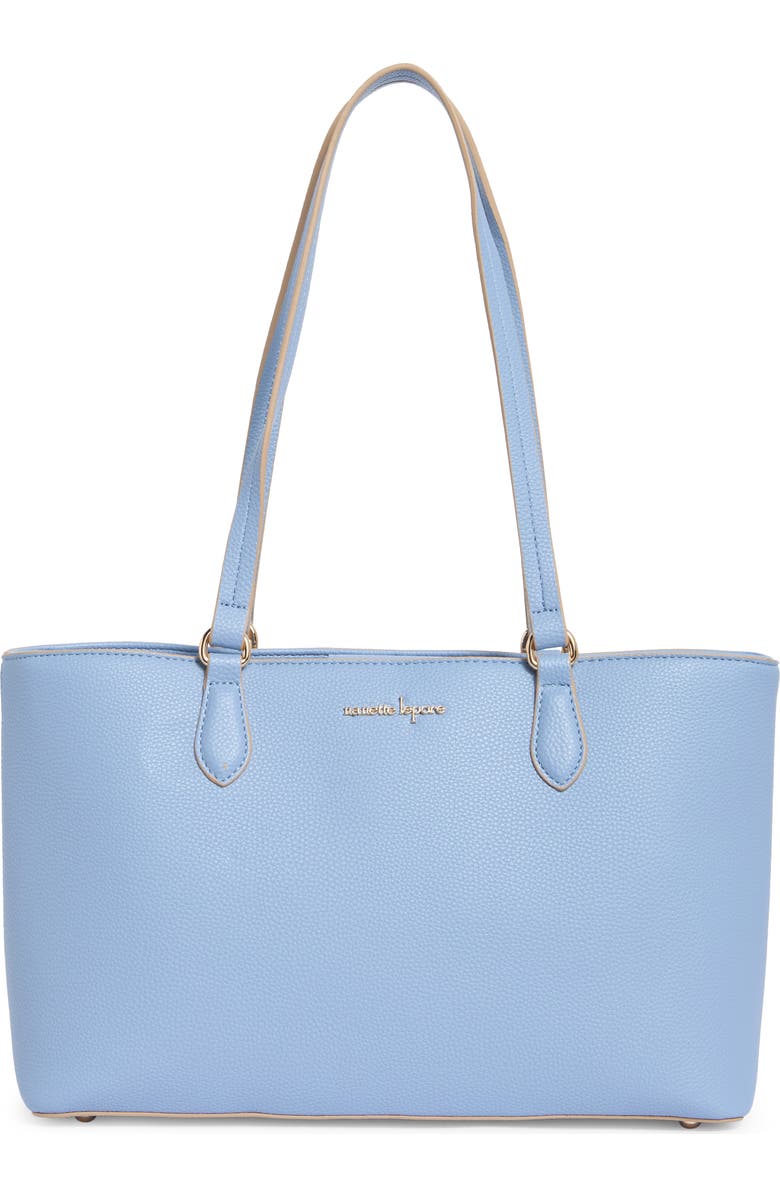 Nanette Lepore Two-for-One Tote Bag, Main, color, Cornflower Blue / Hydrangea