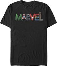 Marvel Men's Marvel Logo Hero Font Graphic Tee