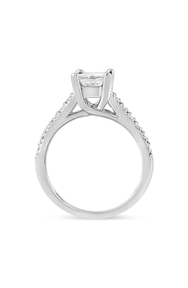 Haus of Brilliance 14K Gold 1 1/5 Cttw 4-Princess Diamond Classic Engagement Ring, Alternate, color, White Gold