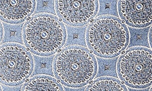 Eton Medallion Silk Tie In Blue