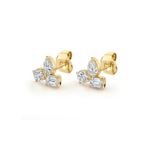 Montage 3 Cluster Stud Earrings