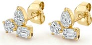 Michael M Montage 3 Cluster Stud Earrings