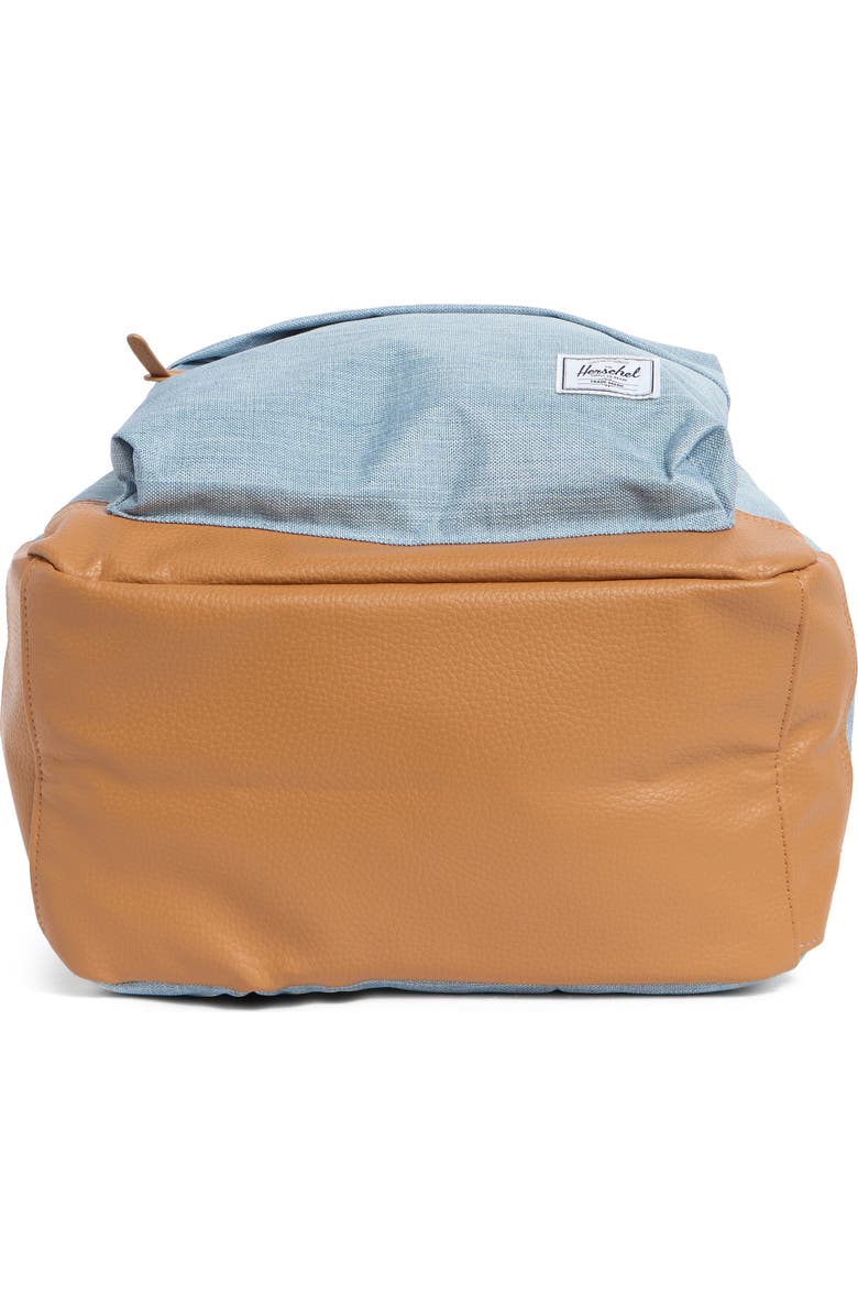 Herschel Supply Co. Heritage Backpack, Alternate, color, Ashley Blue Crosshatch/Natural