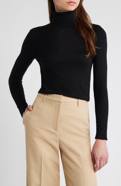 Ribbed Turtleneck Sweater