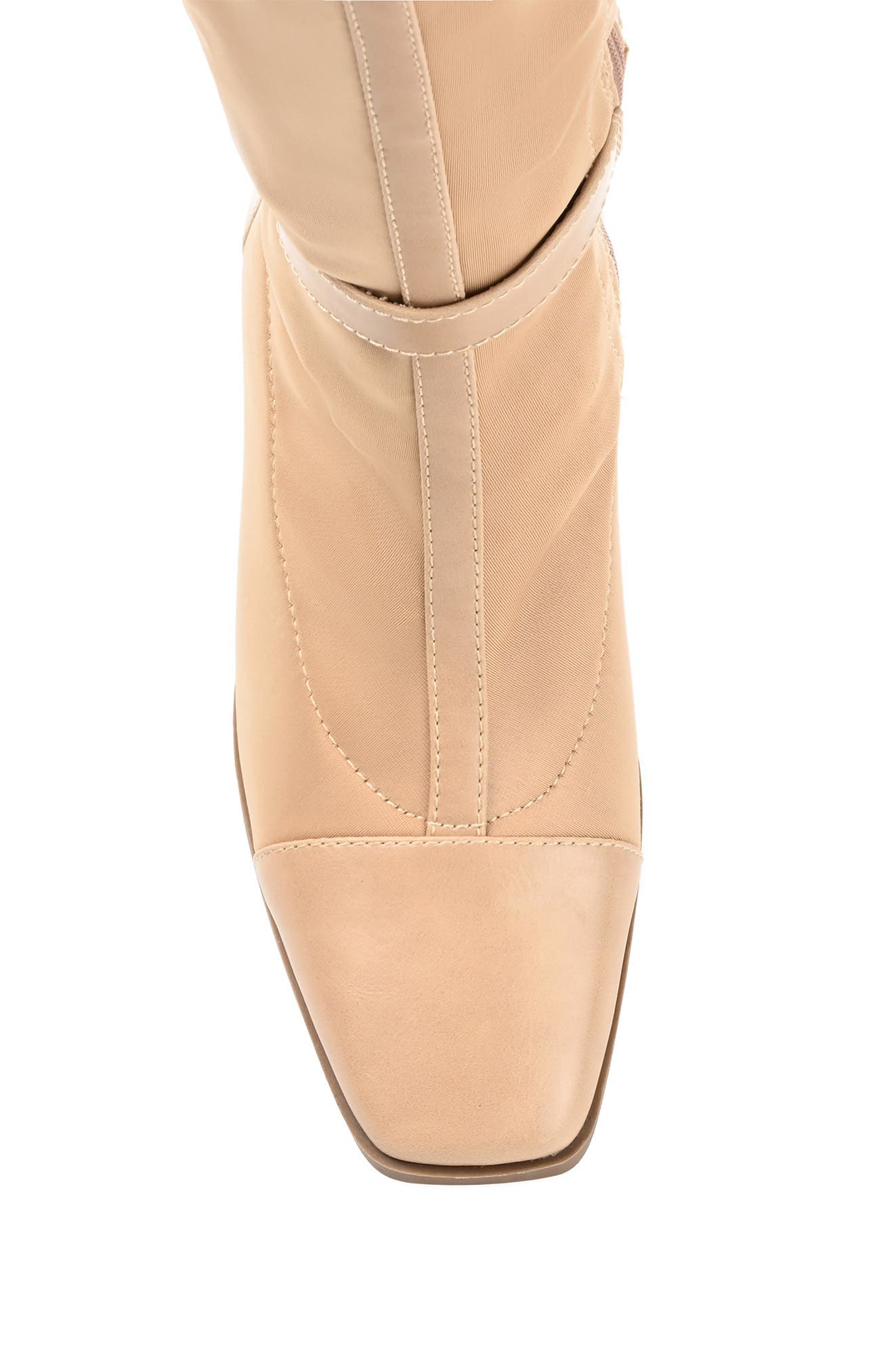 Journee Collection Gaibree Buckle Boot, Alternate, color, Beige