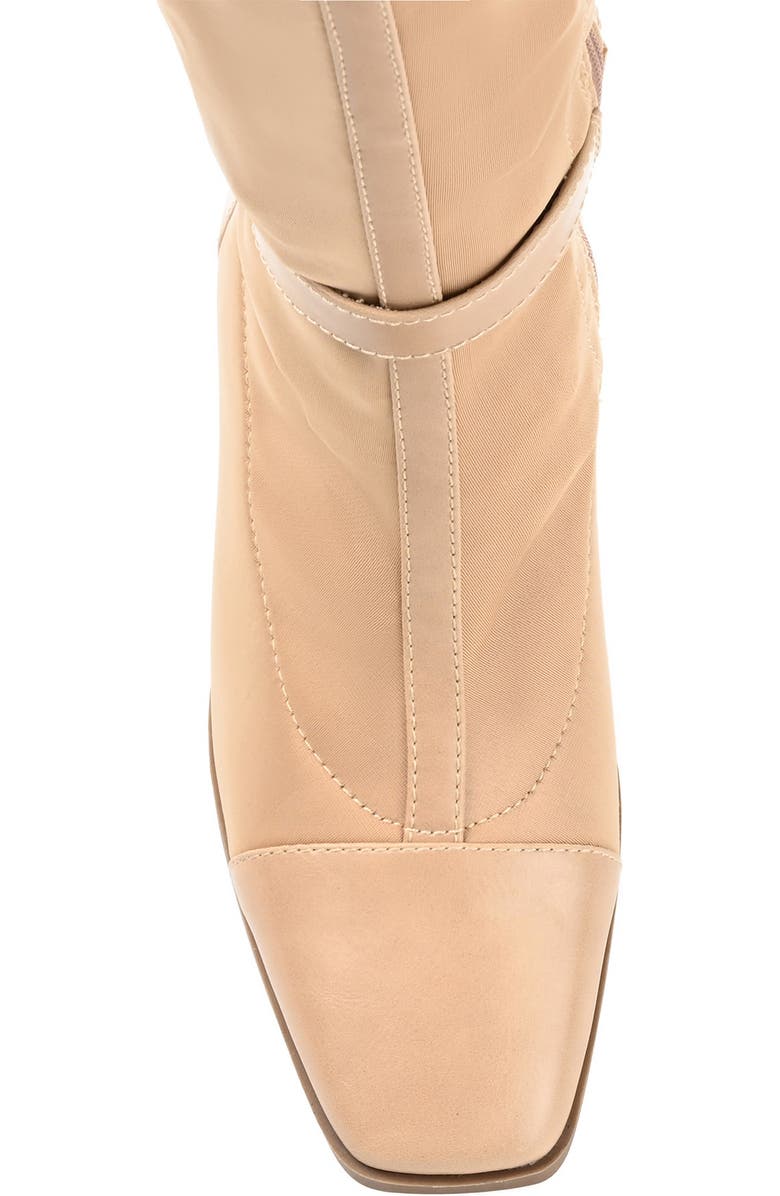 Journee Collection Gaibree Buckle Boot, Alternate, color, Beige