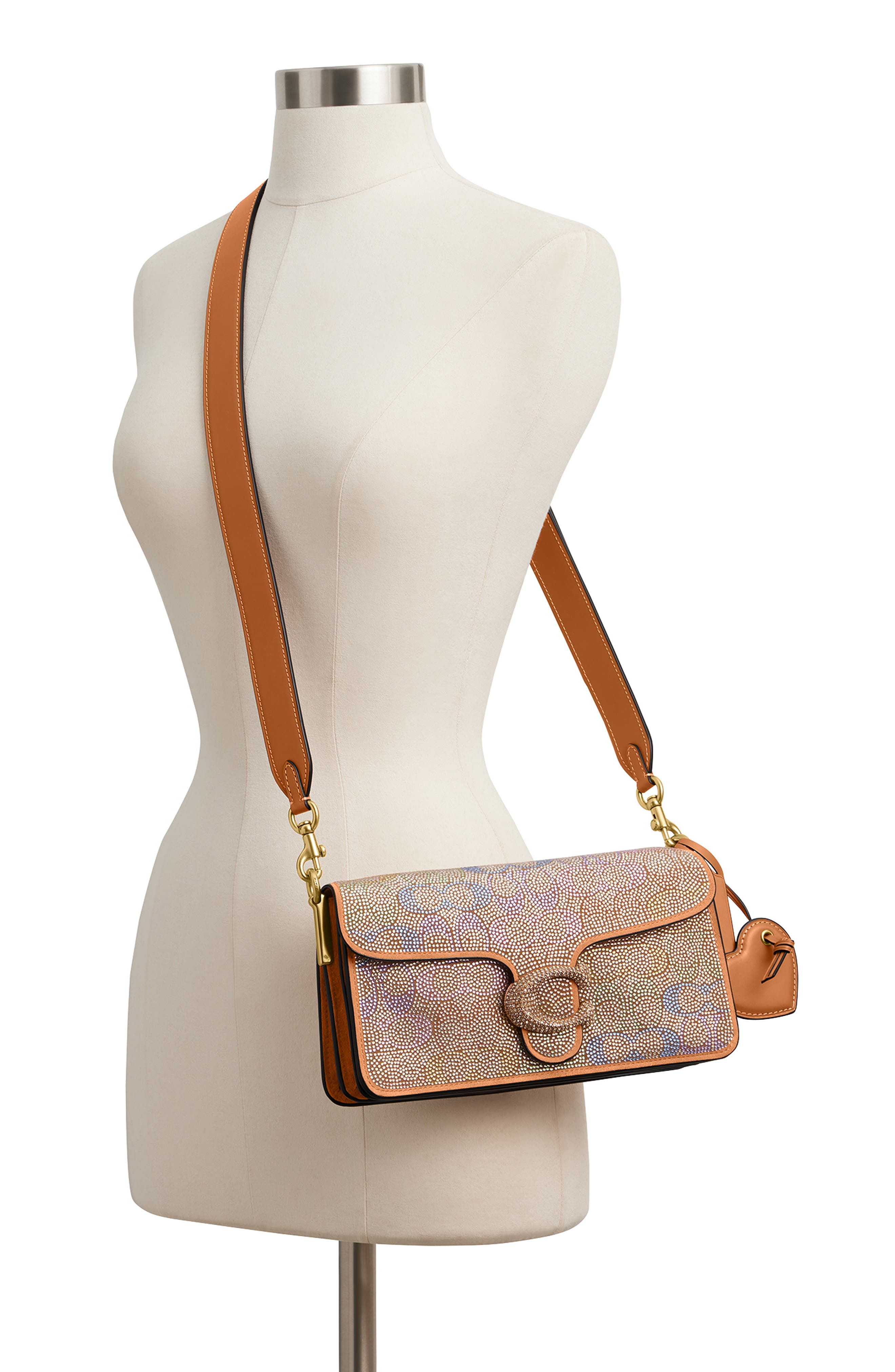 COACH Tabby 26 Signature Crystal Shoulder Bag, Alternate, color, Rainbow Multi