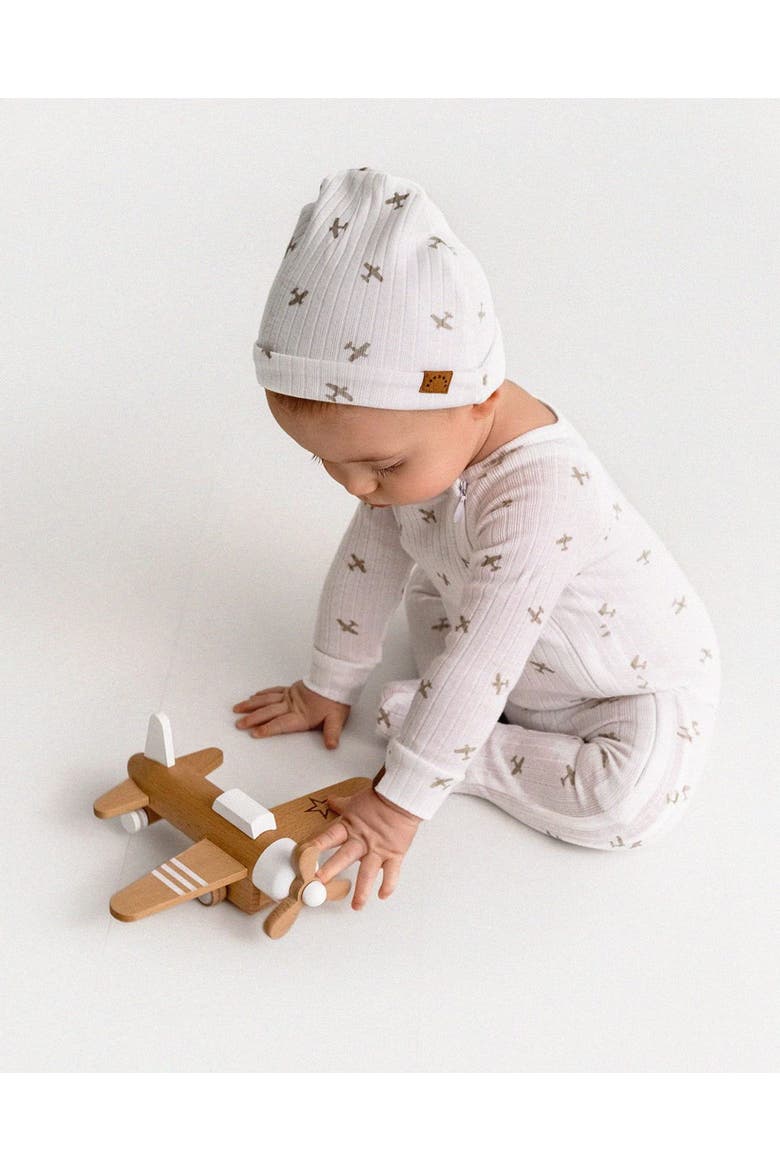 3 Piece BabyRibbed Cotton Rich Footie Set, Alternate, color, Winter White