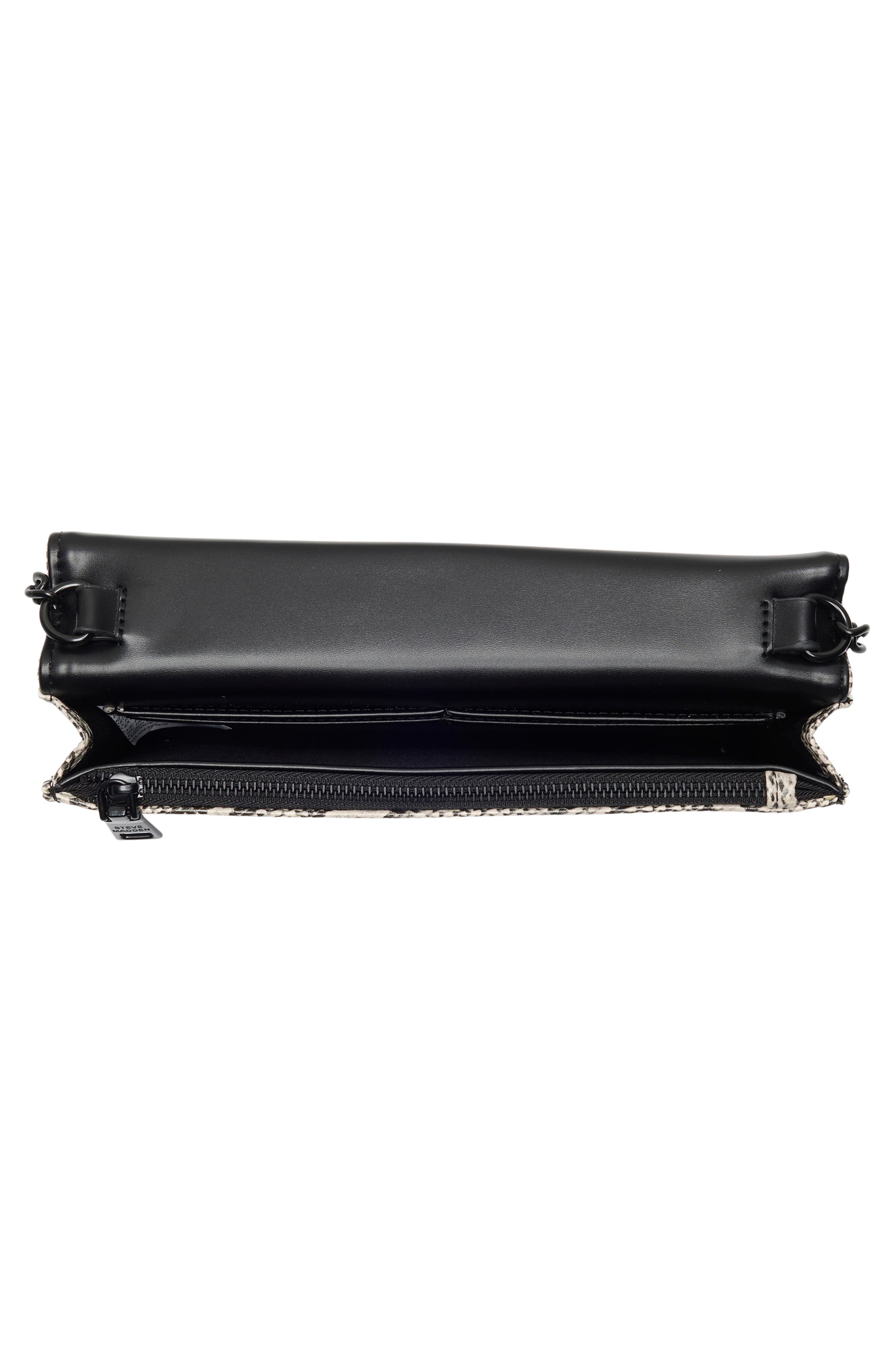 Steve Madden Echo Crossbody Bag, Alternate, color, Black And White Snake Print