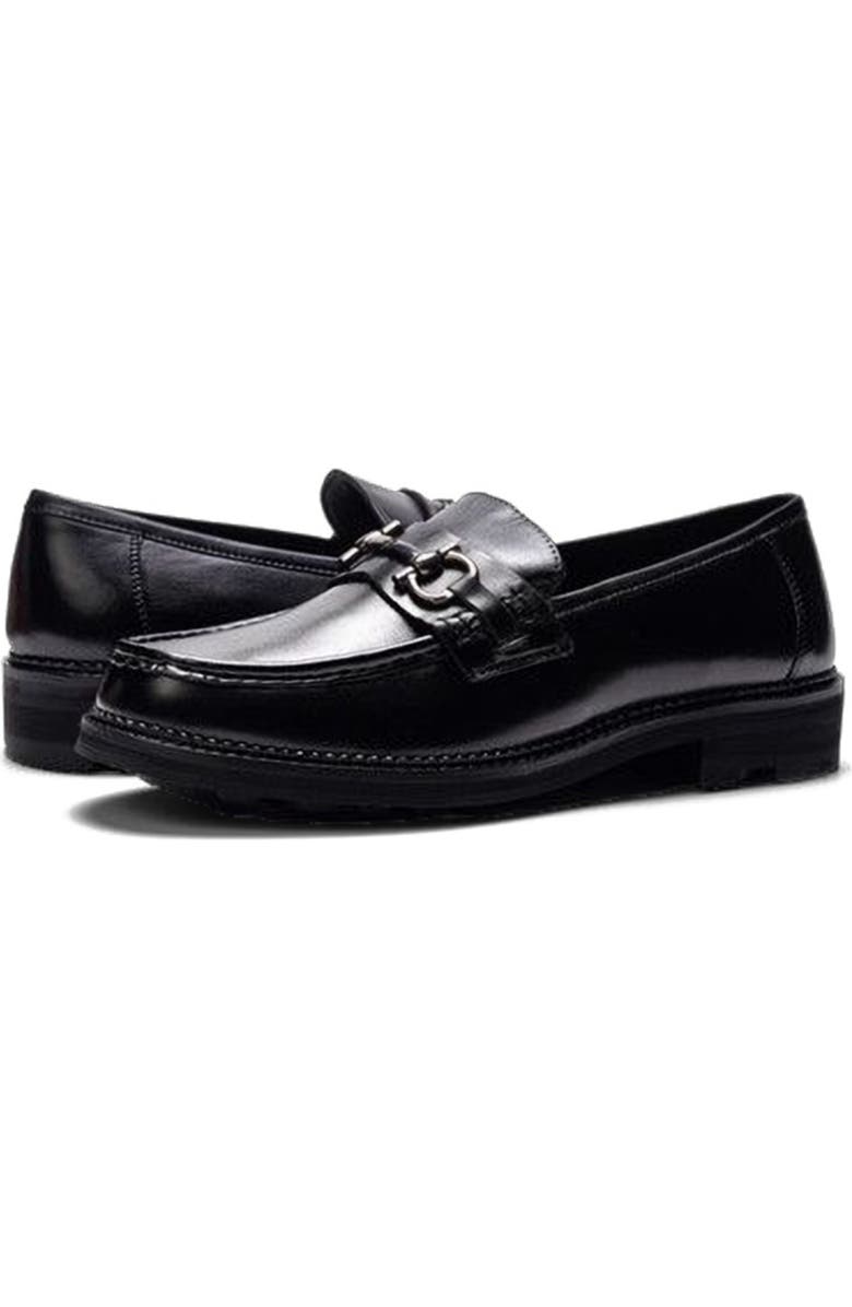 A. Veer Baron Bit Loafer, Alternate, color, Black Leather